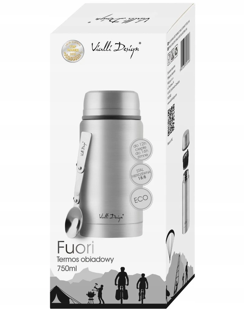 Vialli Design Kulig Spolka su o.o (Lenkija) Termosas maistui, nerūdijantis plienas 750ml