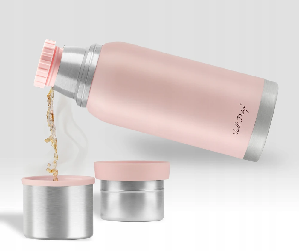 Vialli Design FUORI STEEL THERMOS VACUUM TOURIST TRAVEL ARBATA KAVOS PUODŽIAI 1L