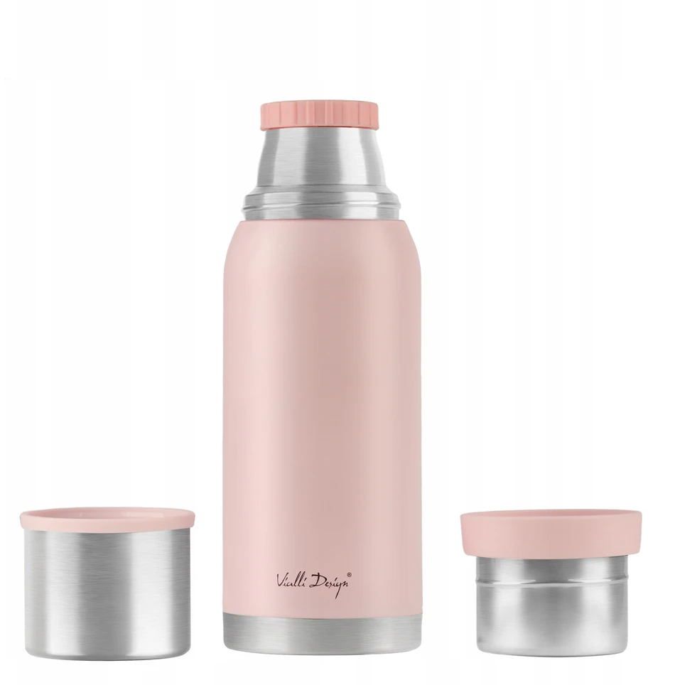 Vialli Design FUORI STEEL THERMOS VACUUM TOURIST TRAVEL ARBATA KAVOS PUODŽIAI 1L