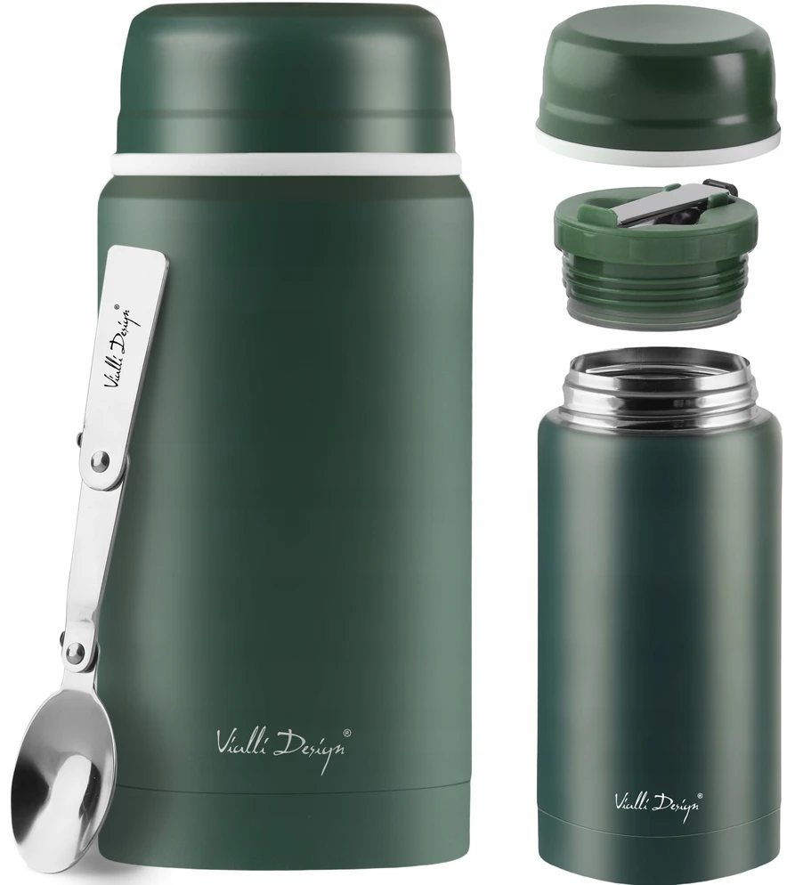 Vialli Design Kulig Spolka su o.o (Lenkija) Termosas maistui, nerūdijantis plienas, žalias 750ml