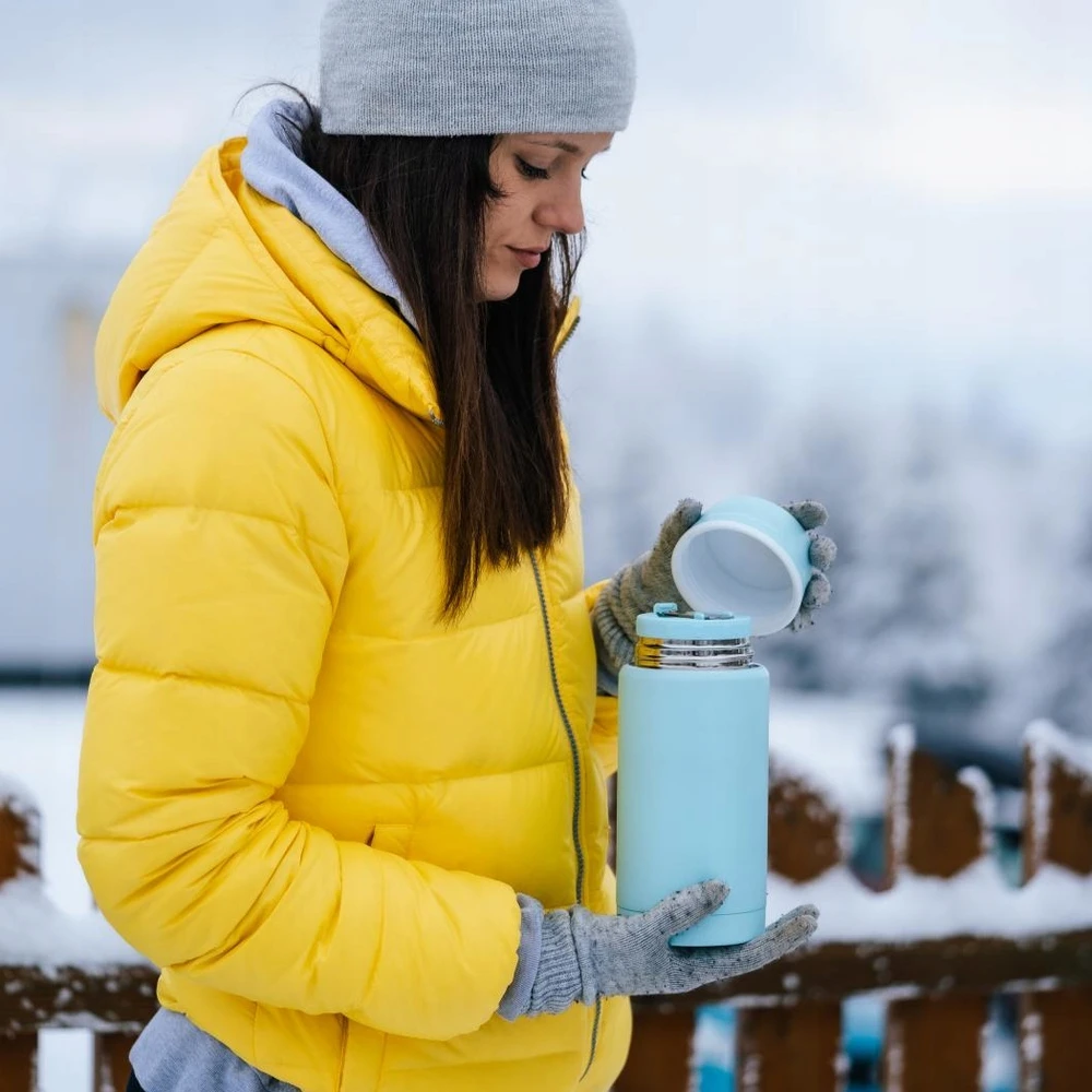 Gertuvė Vialli Design pietų termosas Fuori, 750 ml, mėtų spalvos