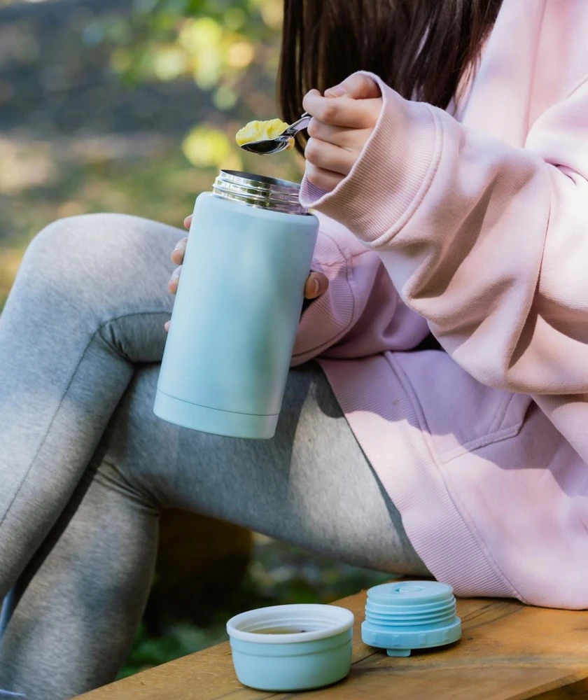 Gertuvė Vialli Design pietų termosas Fuori, 750 ml, mėtų spalvos