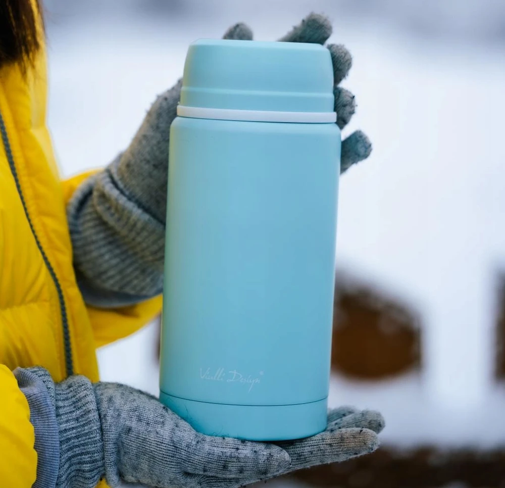 Gertuvė Vialli Design pietų termosas Fuori, 750 ml, mėtų spalvos