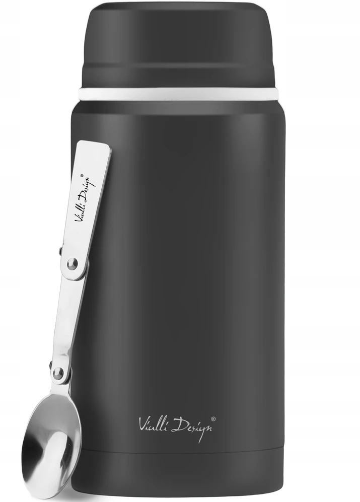 Vialli Design pietų termosas Fuori, 750 ml, juodas