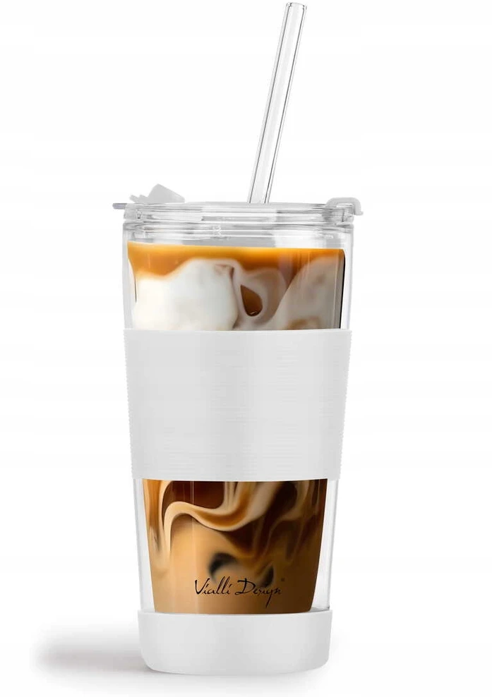 Vialli Design TERMINIS STIKLINIS PUODULIS SU ŠIAUDU FUORI Baltas 600 ML