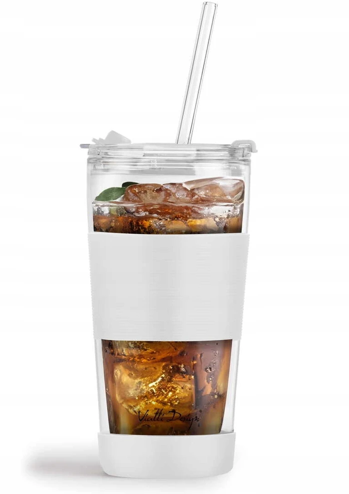 Vialli Design TERMINIS STIKLINIS PUODULIS SU ŠIAUDU FUORI Baltas 600 ML