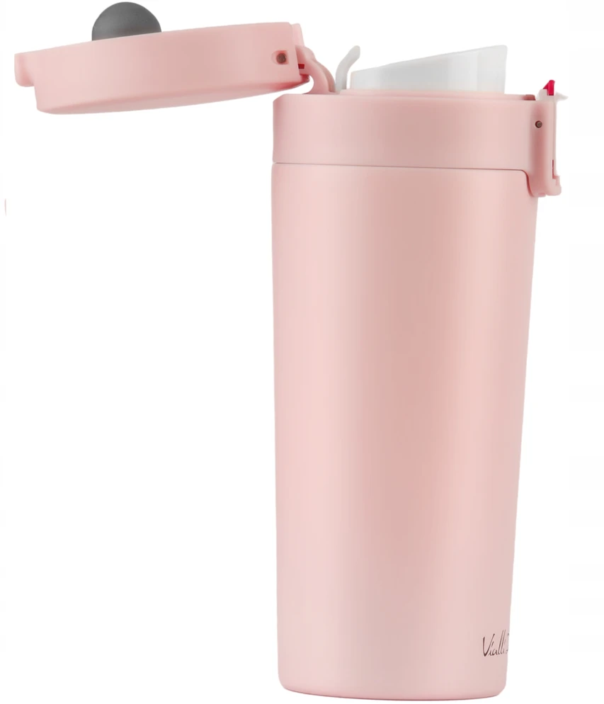 Vialli Design termo puodelis Fuori, 400 ml, rožinis