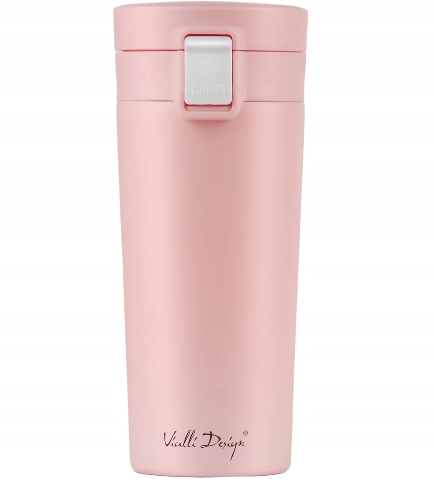Vialli Design termo puodelis Fuori, 400 ml, rožinis