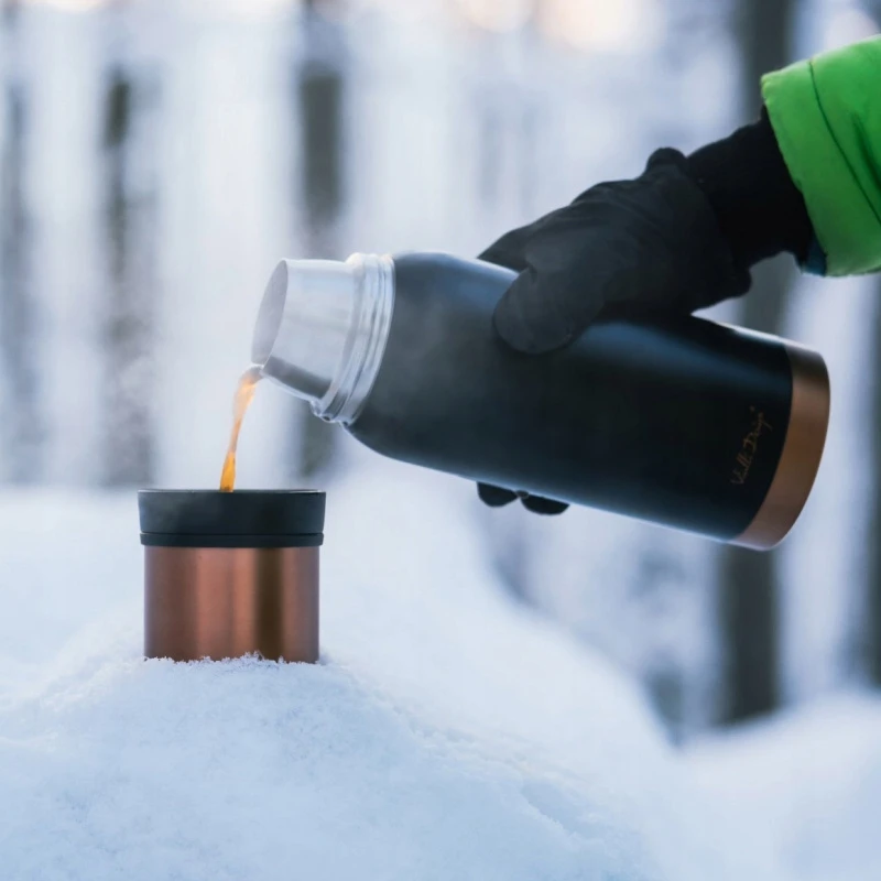 Vialli Design termosas Fuori, 1 l, juoda/auksinė