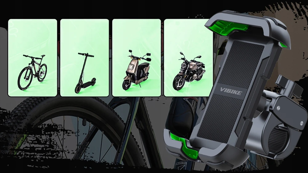 Vibike DVIRAČIO LAIKIKLIS TELEFONUI DVIRAČIUI, MOTOCIKLIUI, MOTOROLERIUI, VEIKIMUI, GALINGAS GPS