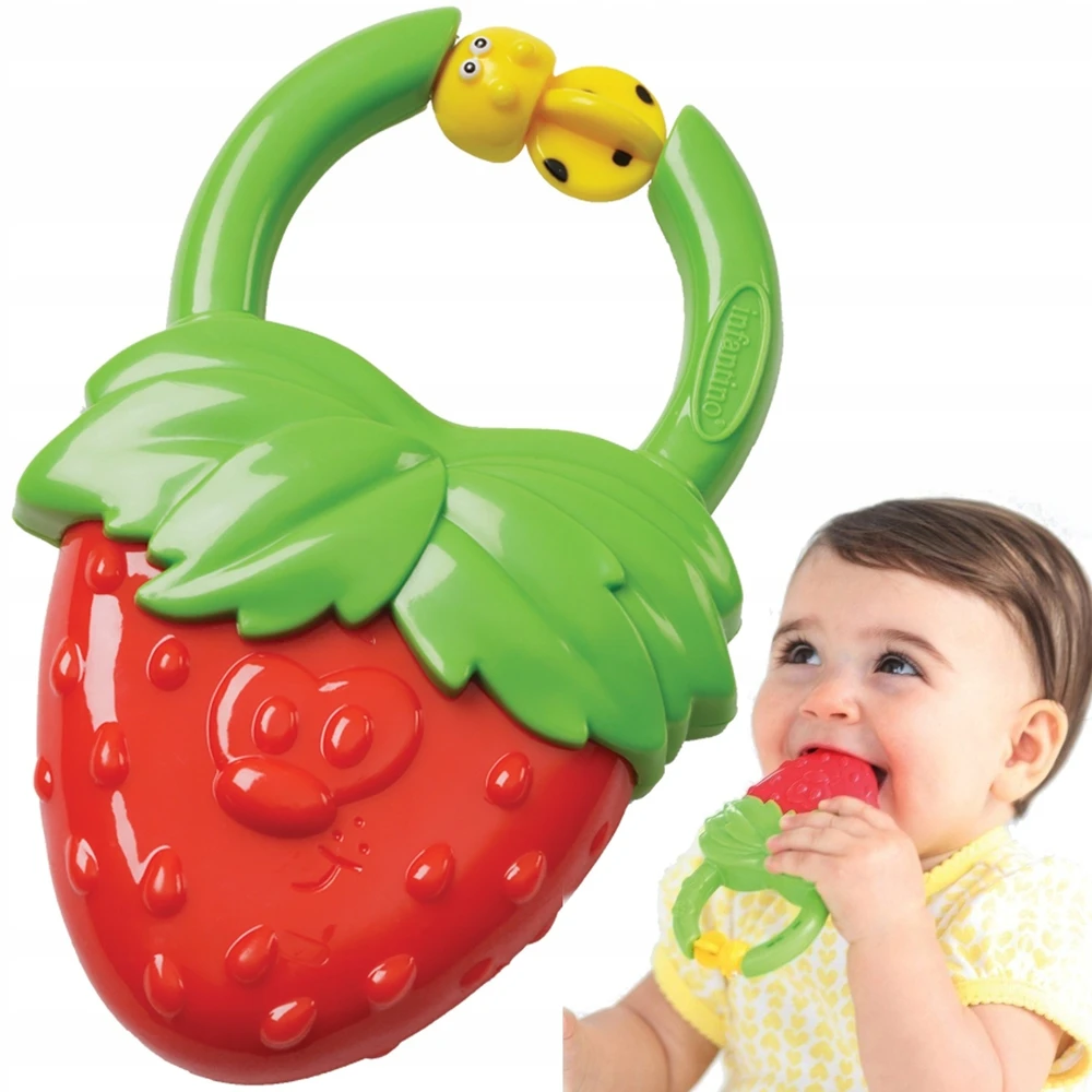 VIBRATING TEETHER Strawberry TEETHER 3M+ Infantino
