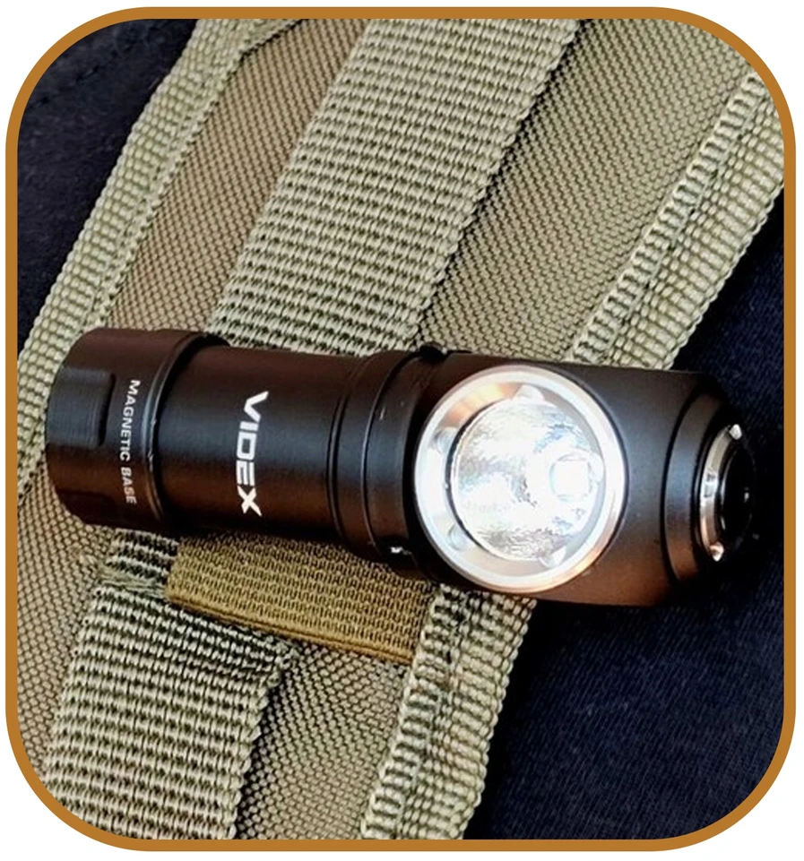 Videx Įkraunamas 2-in-1 LED žibintuvėlis 10W IP68 - šaltai balta (5700K) - 600Lm