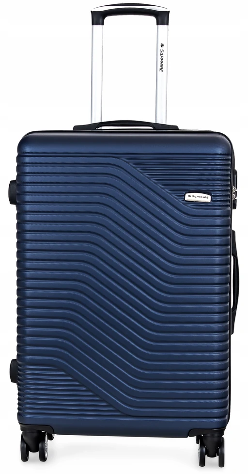 VIDUTINĖS KELIONĖS lagaminas ant ratų, BAGAŽAS pagamintas iš ABS, tvirtas, XL Sapphire DUO KOMBINACIJA