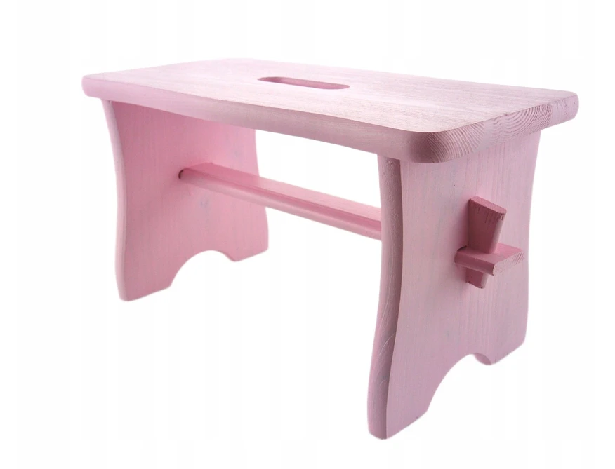 VIDUTINIAI RAUSVA DAŽYTA taburetė RYCZKA WOODEN STOOL virtuvės taburetė FSC