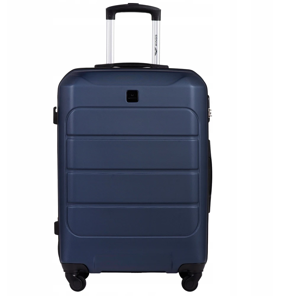 Vidutinio Dydžio 63L Mėlynas Kietas Lagaminas Wings Gannet, 24"