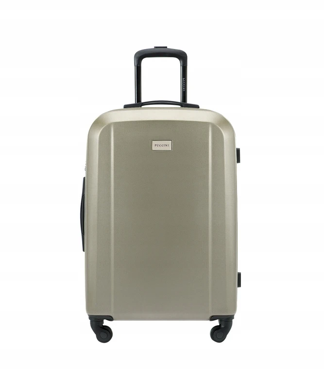 Vidutinio dydžio lagaminas PUCCINI Manchester ABS022B-6C (šampano spalvos)