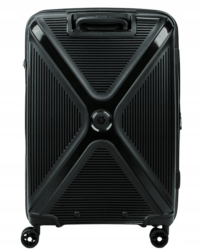 Vidutinio dydžio lagaminas SwissBags Cross-Box 67 cm juodas