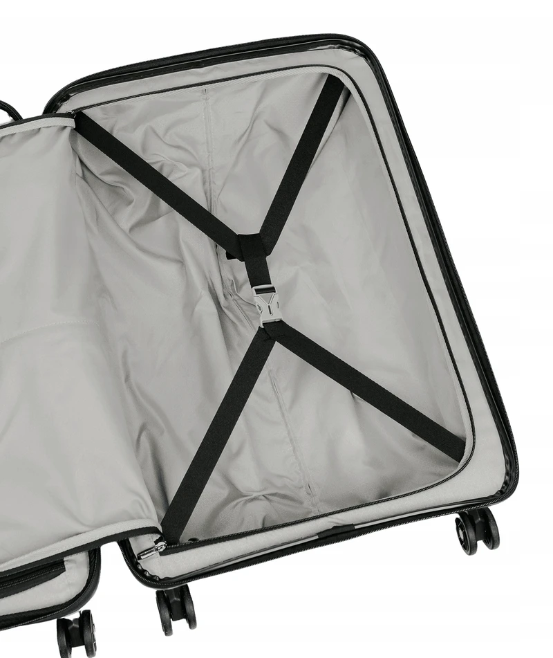 Vidutinio dydžio lagaminas SwissBags Cross-Box 67 cm juodas