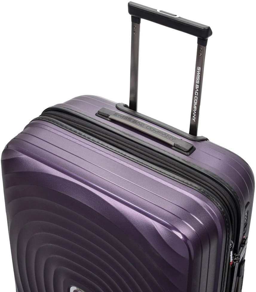 Kelioninis Vidutinio dydžio lagaminas Swissbags Echo 72- 89l 65cm polipropileno tsa kietasis lagaminas