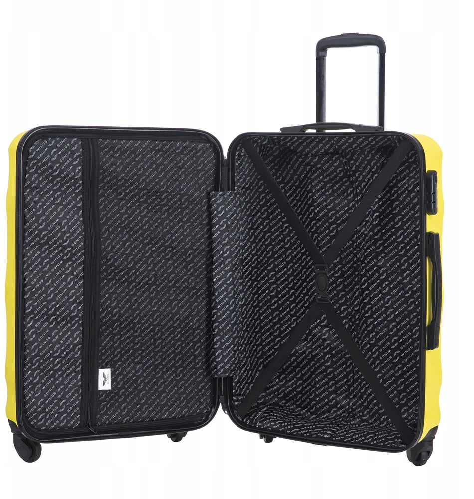 Vidutinio Dydžio Lagaminas Wings Abs+ Vulture 24" Geltonas