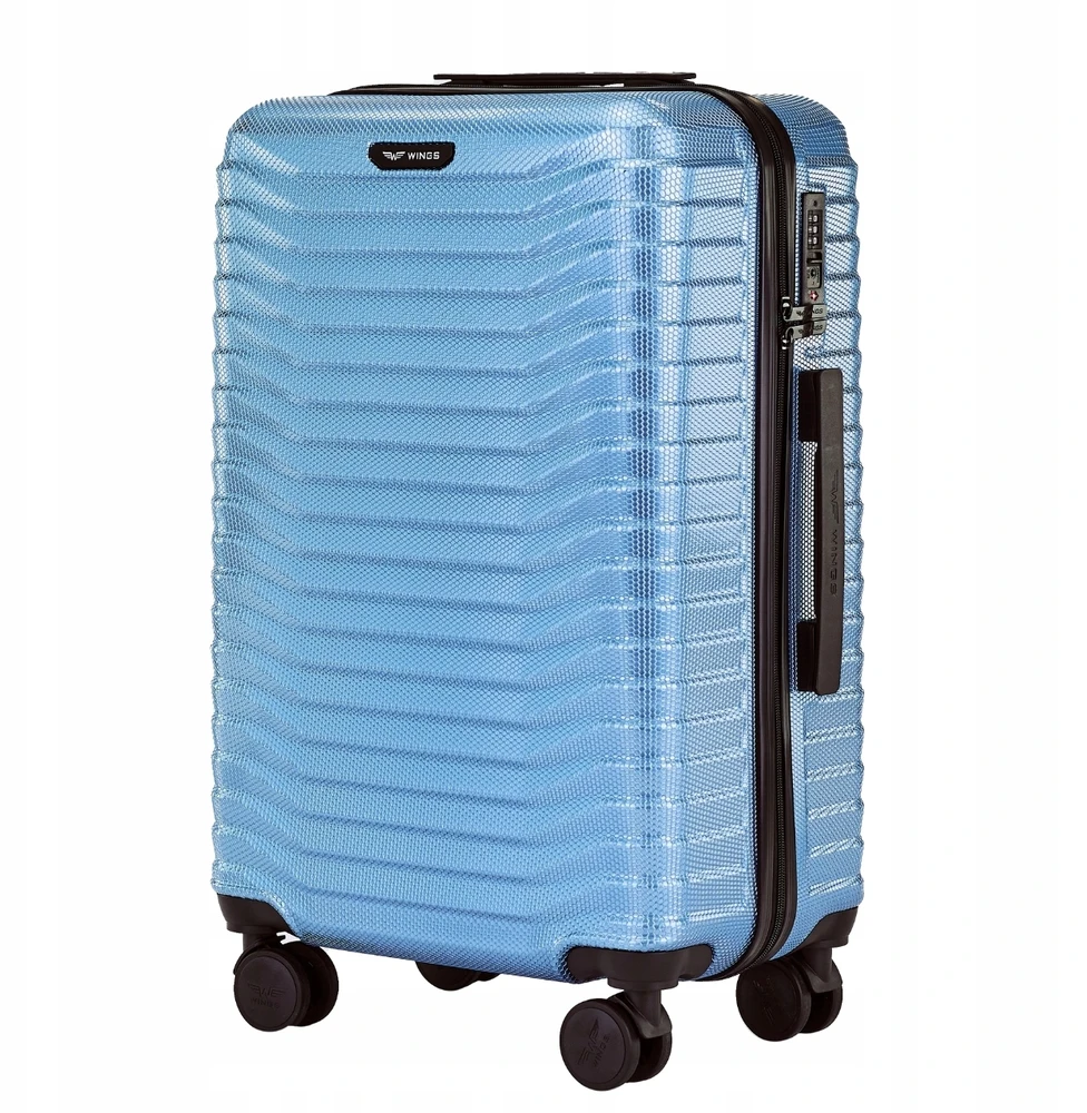 Vidutinio Dydžio Lagaminas Wings Pc Sea Eagle 2.0 24" Sidabrinė Mėlyna
