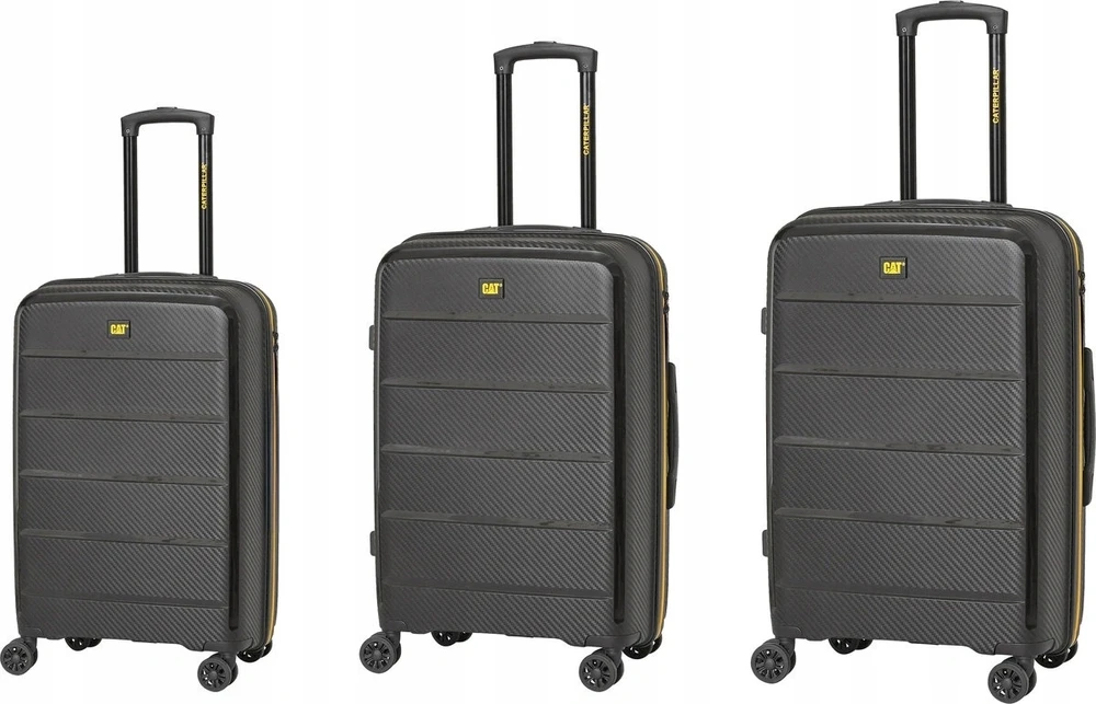 Vidutinis lagaminas CAT 8438001, juodas