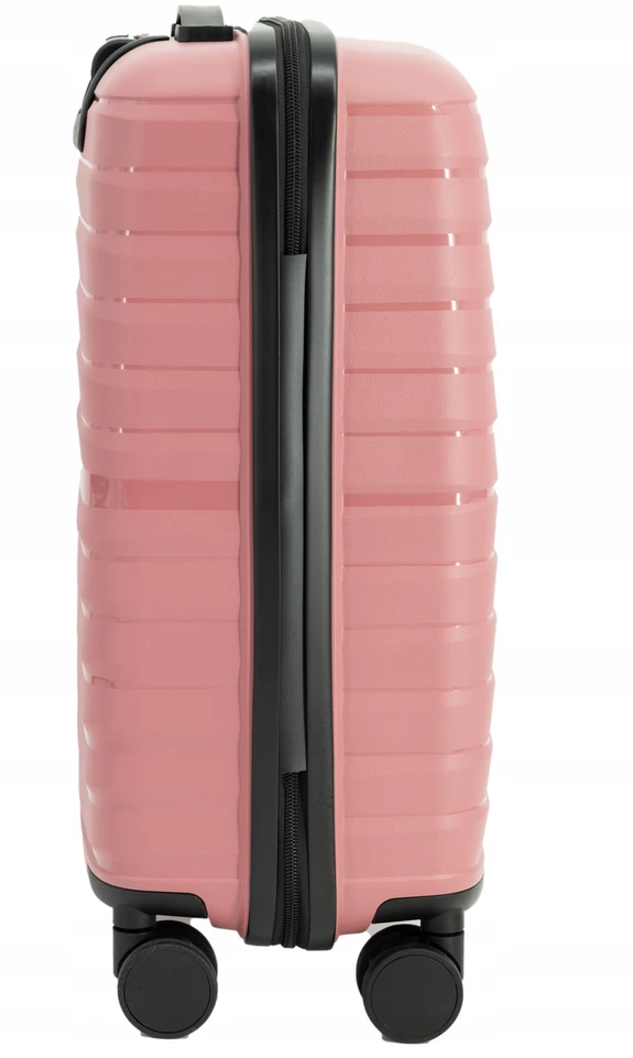 VIDUTINIS lagaminas PP POLYPROPYLENE TSA 4 RATAI 360° BAGAŽAS LANZARO ROSE GOLD