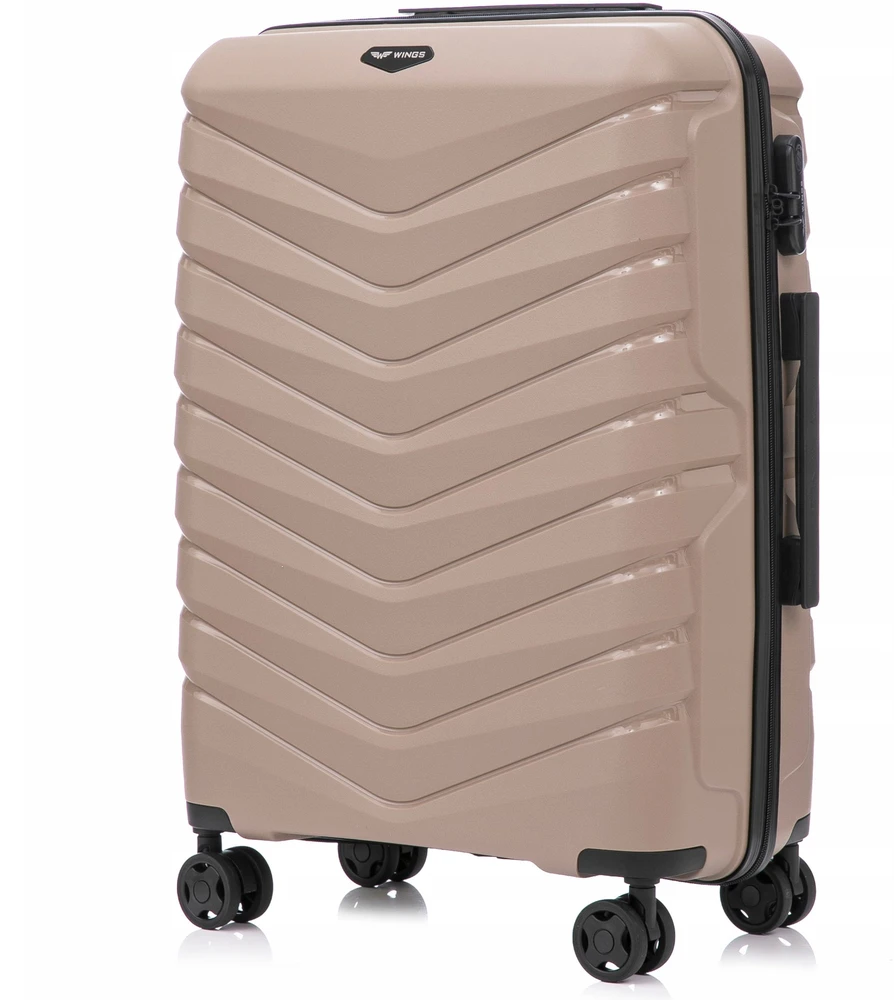 Vidutinis Lagaminas Wings Phoenix Polipropilenas 24" Šampano Spalvos