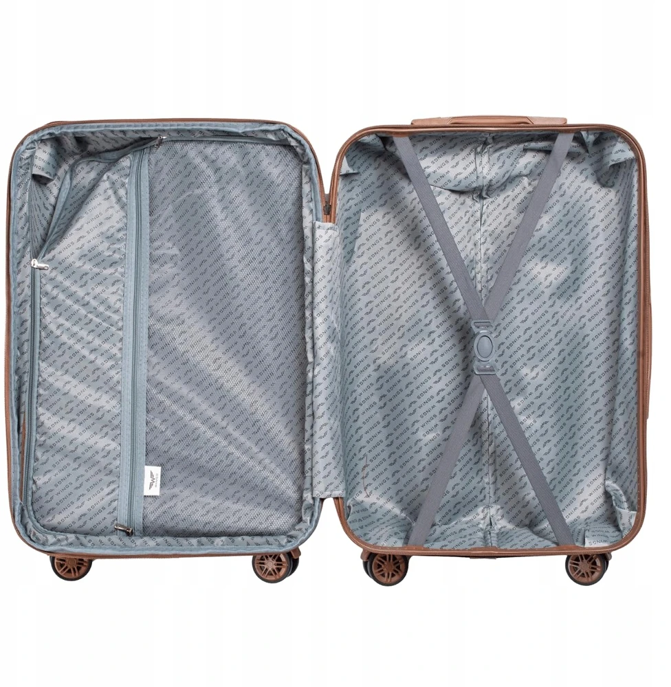 Vidutinis registruotas lagaminas Wings Swallow 3.0 ROSE GOLD 24" Registruotas bagažas