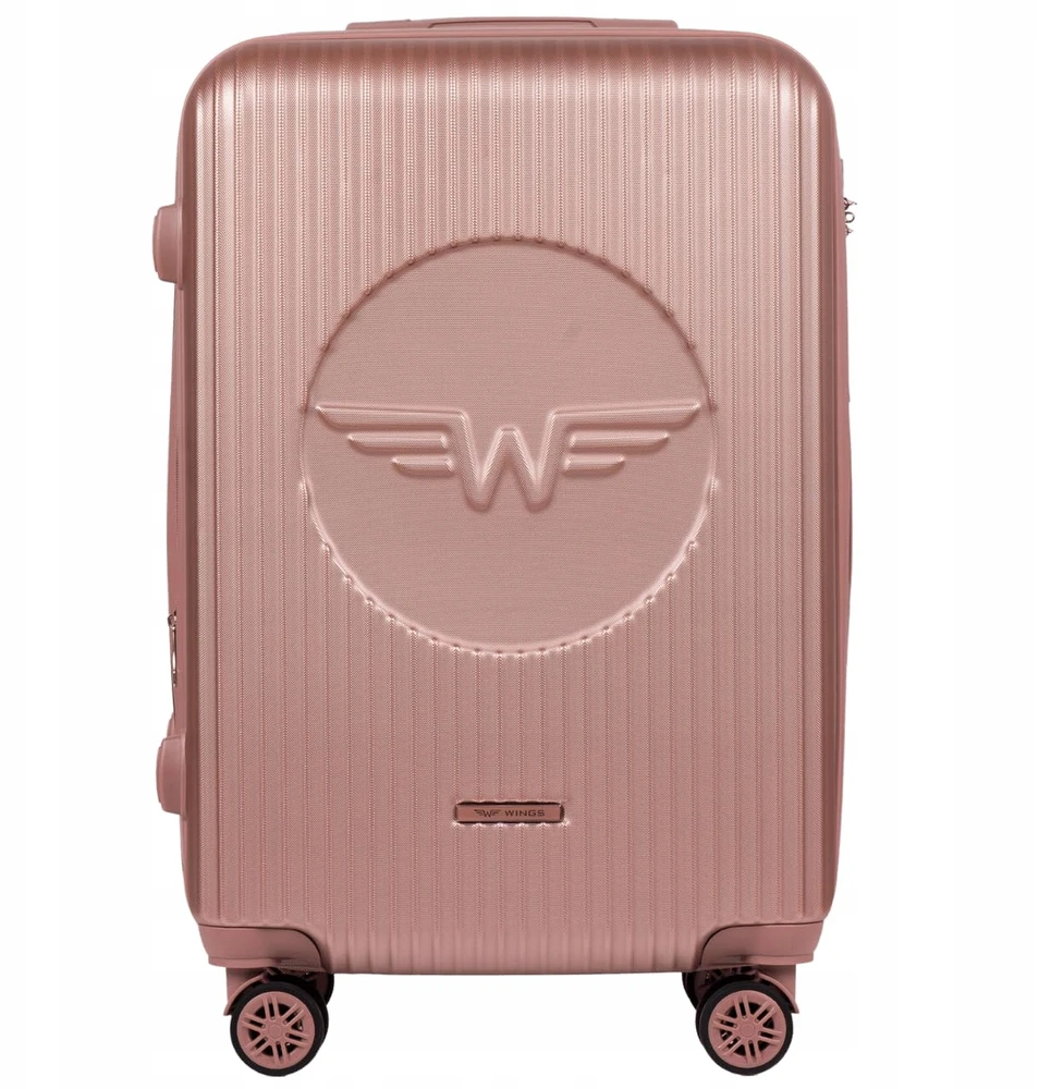 Vidutinis registruotas lagaminas Wings Swallow 3.0 ROSE GOLD 24" Registruotas bagažas