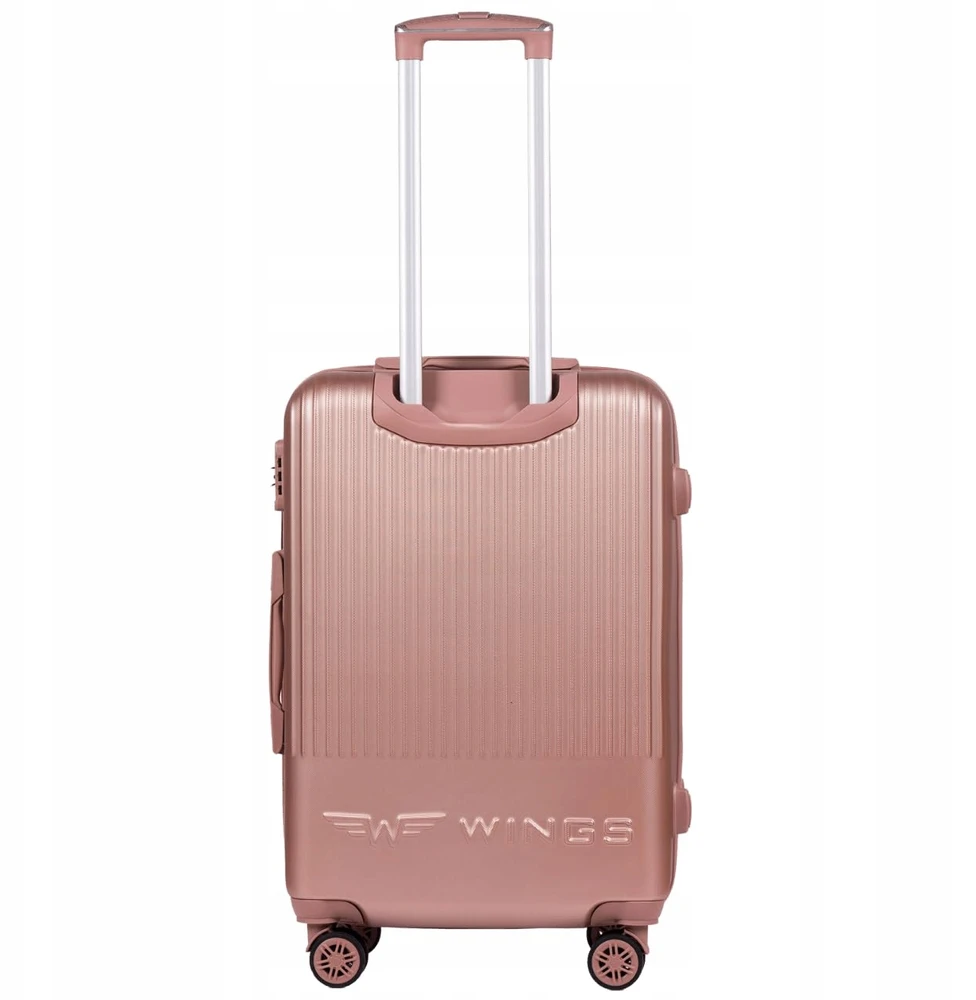 Vidutinis registruotas lagaminas Wings Swallow 3.0 ROSE GOLD 24" Registruotas bagažas
