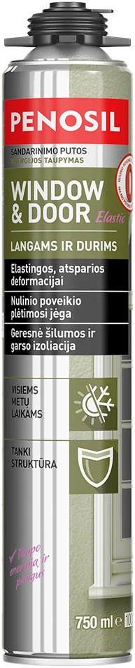 Vienkomponentės montavimo putos MAKROFLEX ALL SEASON PRO, 750 ml