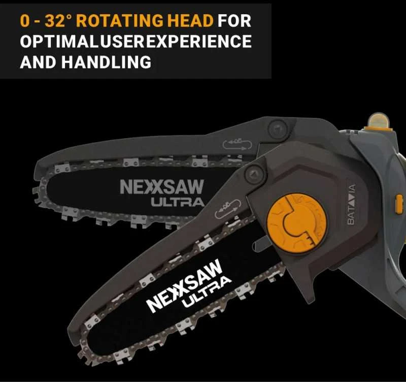 Batavia Bv Akumuliatorinis bešepetėlinis grandininis pjūklas Batavia Nexxsaw 18 V, 17.78 cm