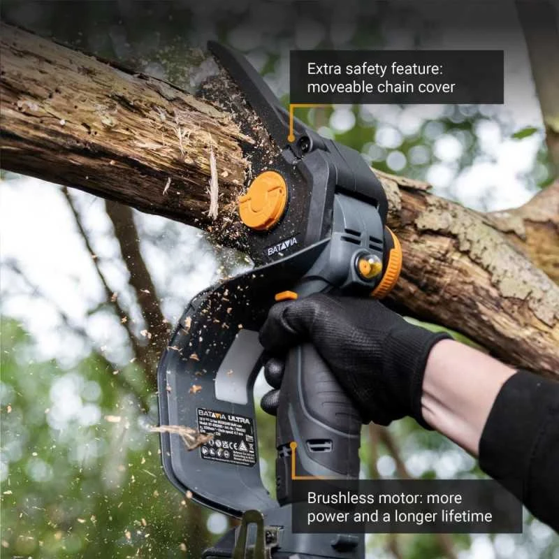 Batavia Bv Akumuliatorinis bešepetėlinis grandininis pjūklas Batavia Nexxsaw 18 V, 17.78 cm