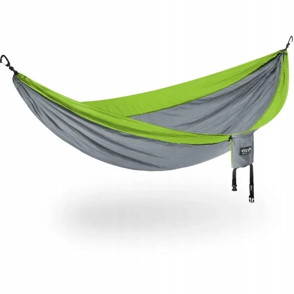 Vienvietis kelioninis hamakas Eno Single Nest pilkas/chartreuse