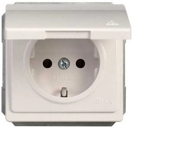 Kištukinis lizdas Vilma SL250, su įž, baltos sp, IP44