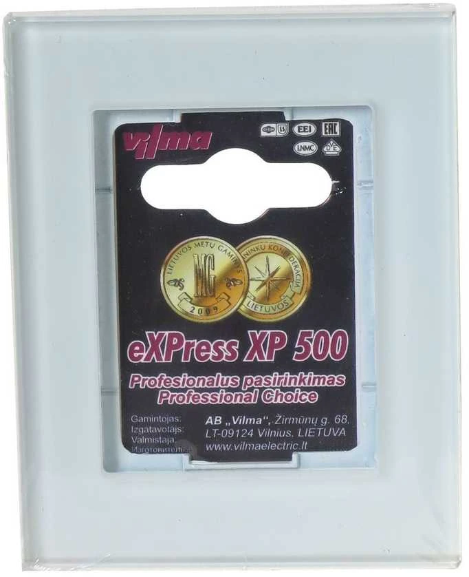 Vienvietis rėmelis Vilma XP500, baltas stiklas
