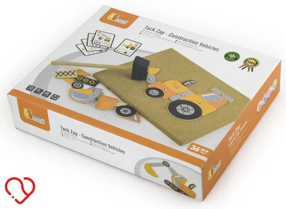 Viga Toys Medinė Priešpaskaita Statybos Transportas 45 Elementai