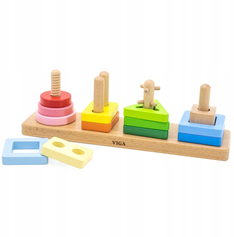 Viga Medinė Geometrinė Šalims Sorter Labirintas