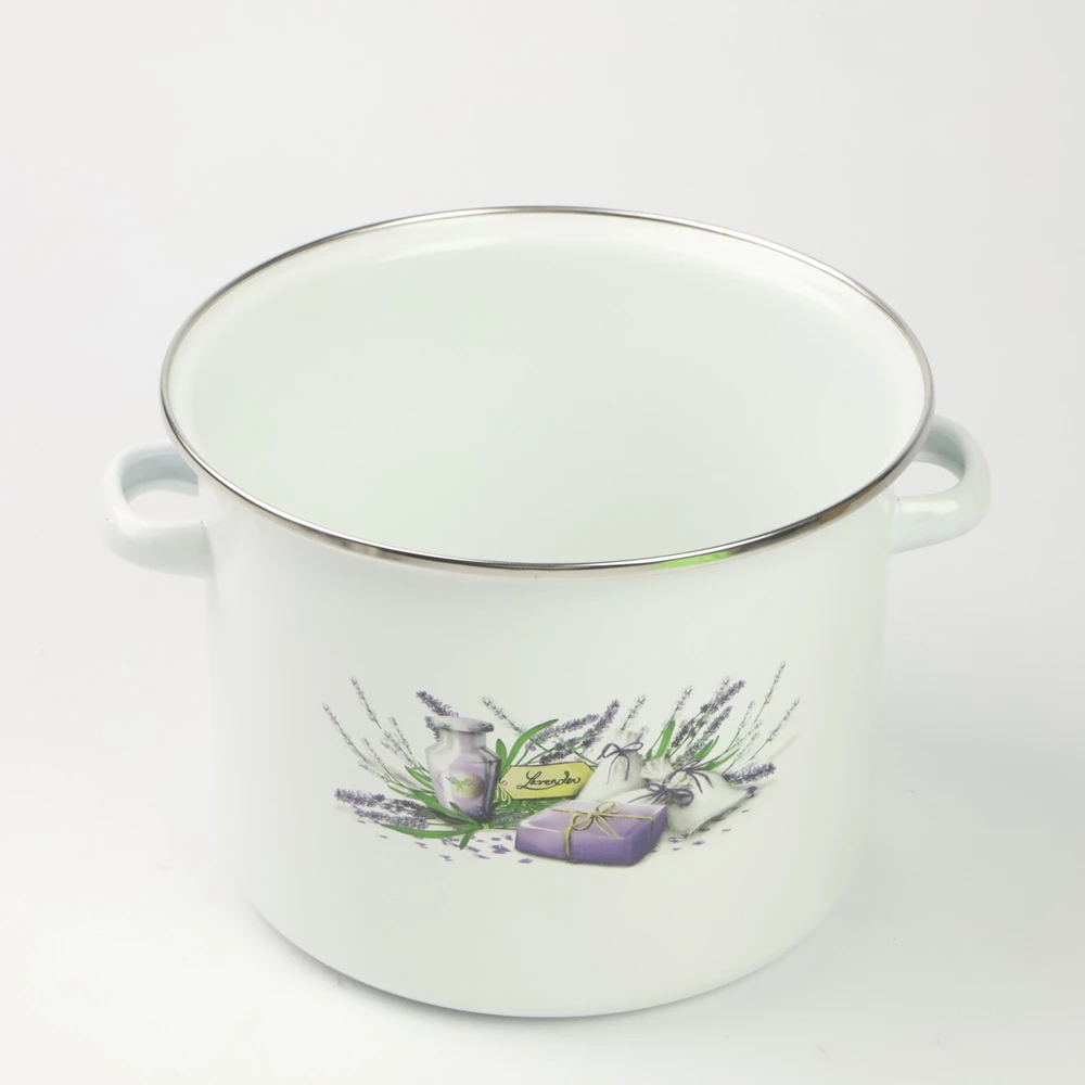 Viking EMALINIS PUODAS DIDELĖS DUJŲ INDUKCIJOS 20 cm 4,5 L LEVENDŲ PAPRASTAS SMOOTH