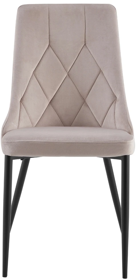 Viking Šiuolaikinė minkšta aksominė kėdė svetainei, valgomajam, BEIGE
