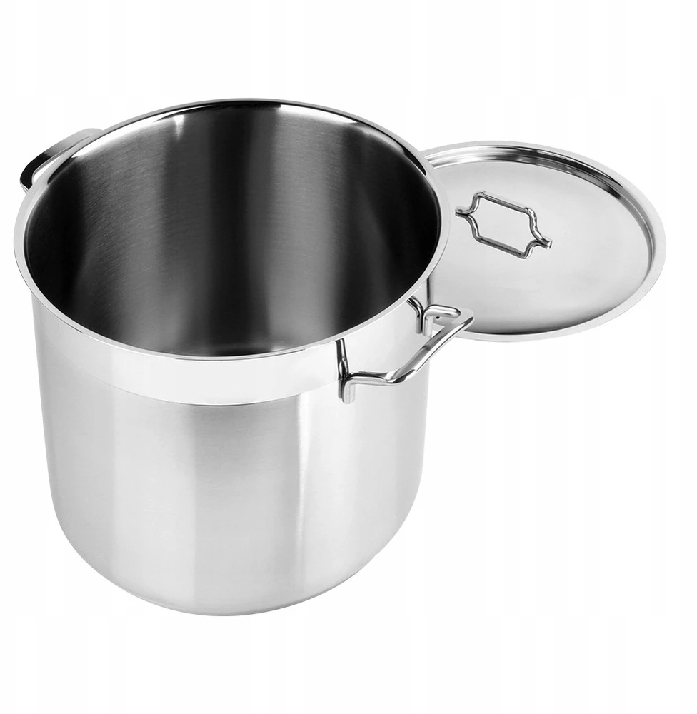 Vilde DIDELIS GASTRONOMINIS PLIENINIS PUODAS SU KEPIMO DANGIU 14L 28cm