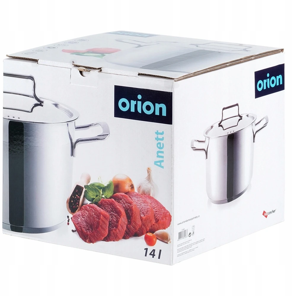 Vilde DIDELIS GASTRONOMINIS PLIENINIS PUODAS SU KEPIMO DANGIU 14L 28cm