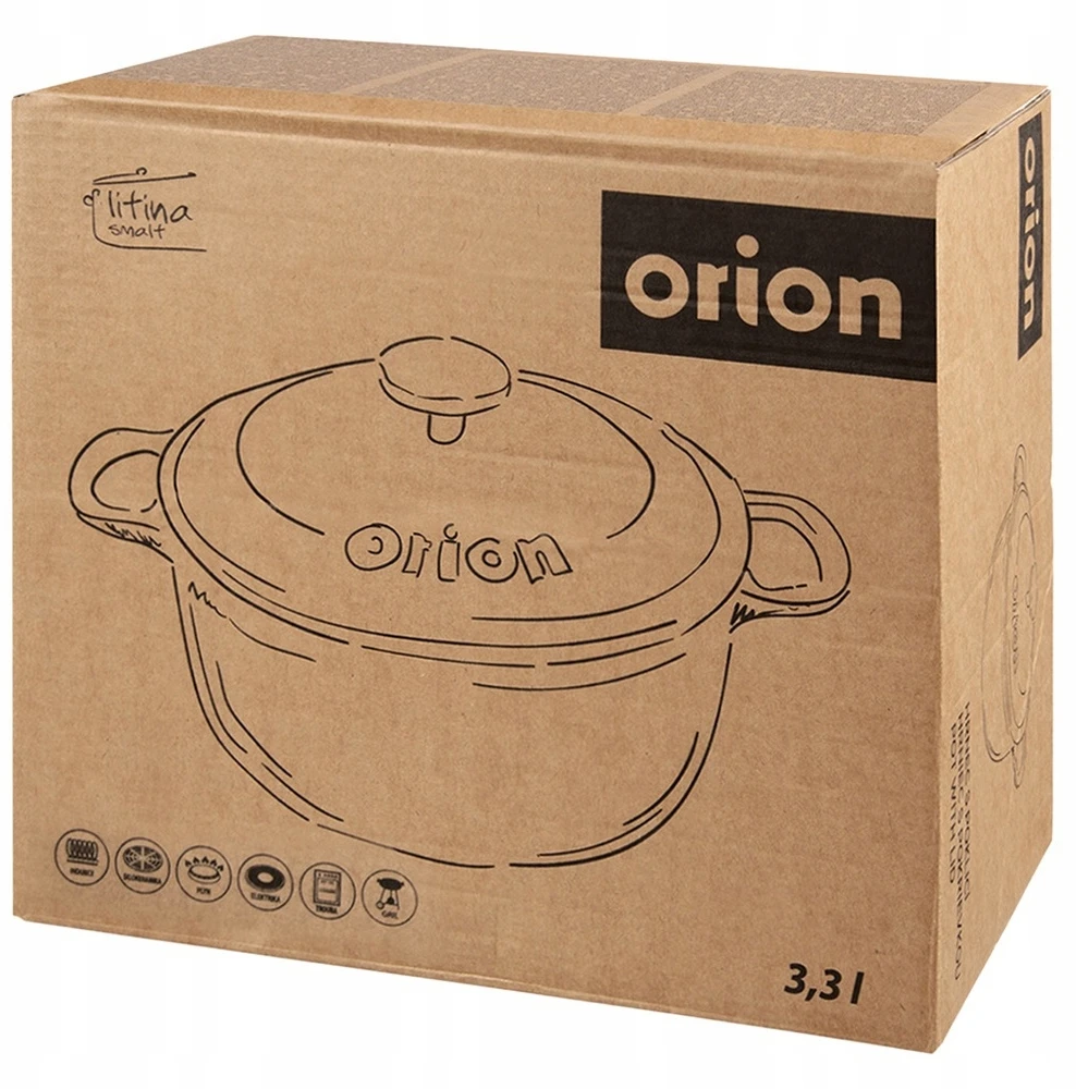 Vilde EMALINIS KETUS PUODAS SU KEJUMO DANGČIU LIETUS 22cm 3,3L
