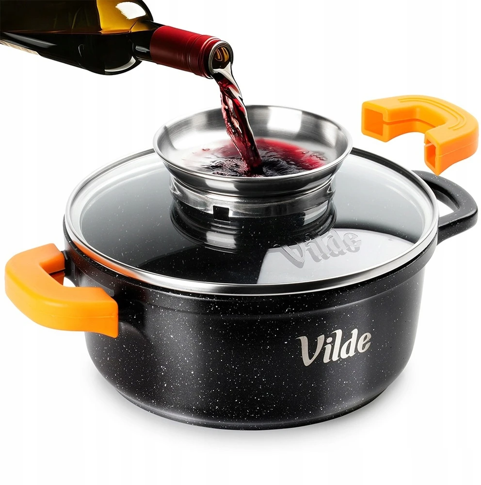 Vilde Puodas granitiniu paviršiumi TERRUNA AROMA 16 cm, 1,2 l