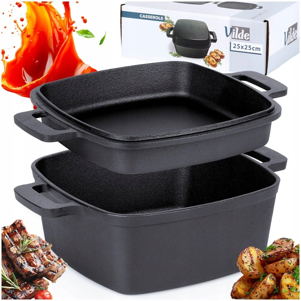 Vilde KETINIS PUODAS SU DANGIU FRY 2IN1 INDUKCINĖMS DUJOMS 25cm 4,5L