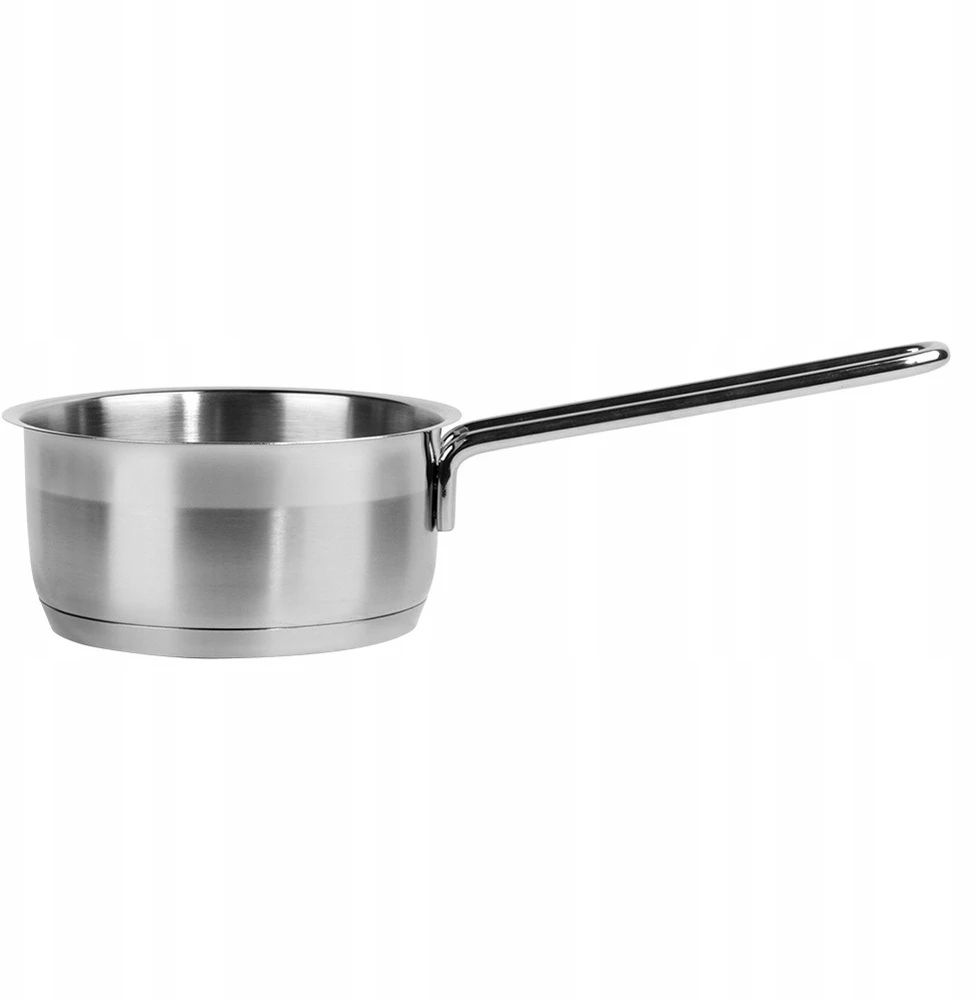 Vilde MAŽAS PLIENINIS PUODAS SU RANKENE INDUKCIJAI IR DUJOMS 600ml 12cm