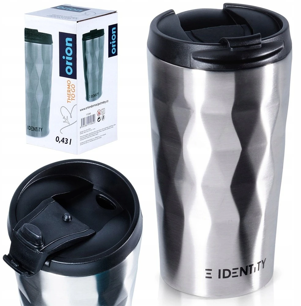 Vilde Terminis puodelis, 430 ml, nerūdijančio plieno, sandarus, sidabrinis