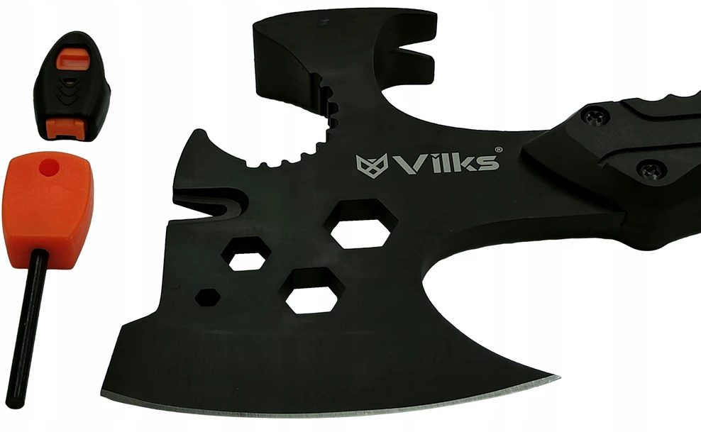 VILKS MULTITOOL RESCUE Survival Kit Ax Hammer FIRST WISTLE Crowbow