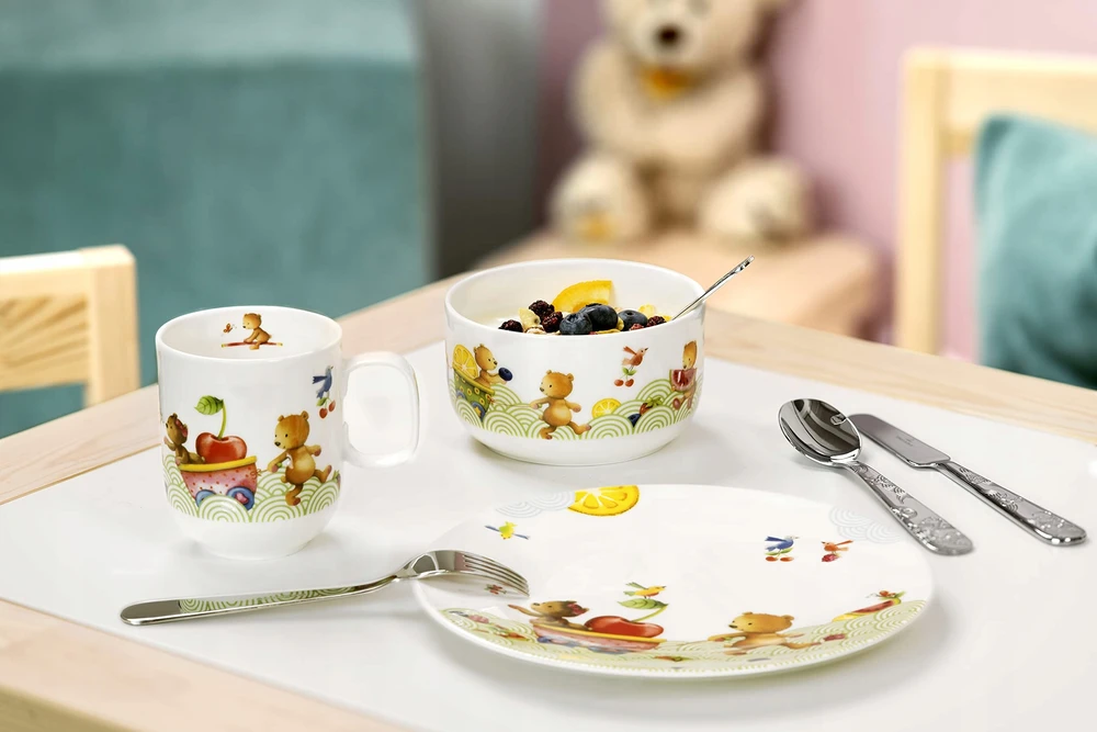 Villeroy Boch Hungry as a Bear vaikiškų indų rinkinys - 7 vnt.